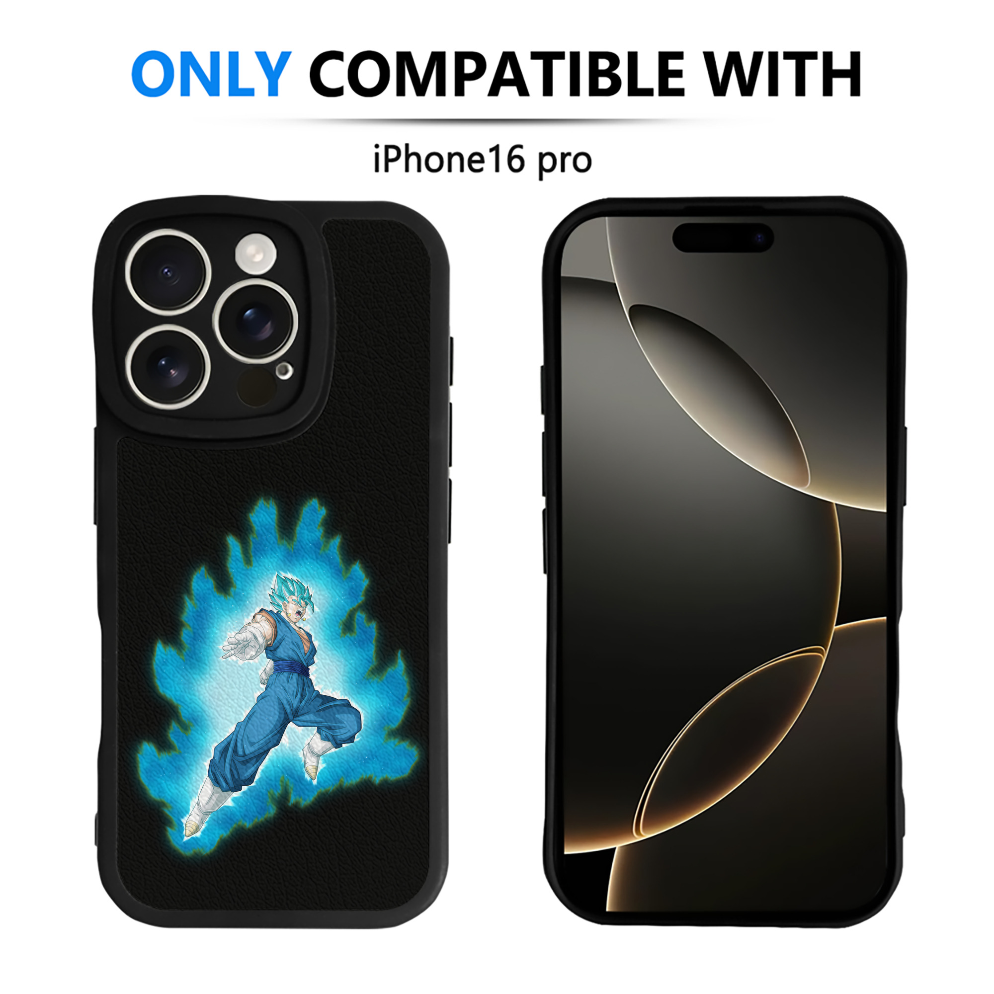 （画像用） ドラゴンボール ベジット DRAGON BALL Vegetto 【iPhone 16シリーズ対応】シリコンスマホケース（レザー調） 材質：シリコン
